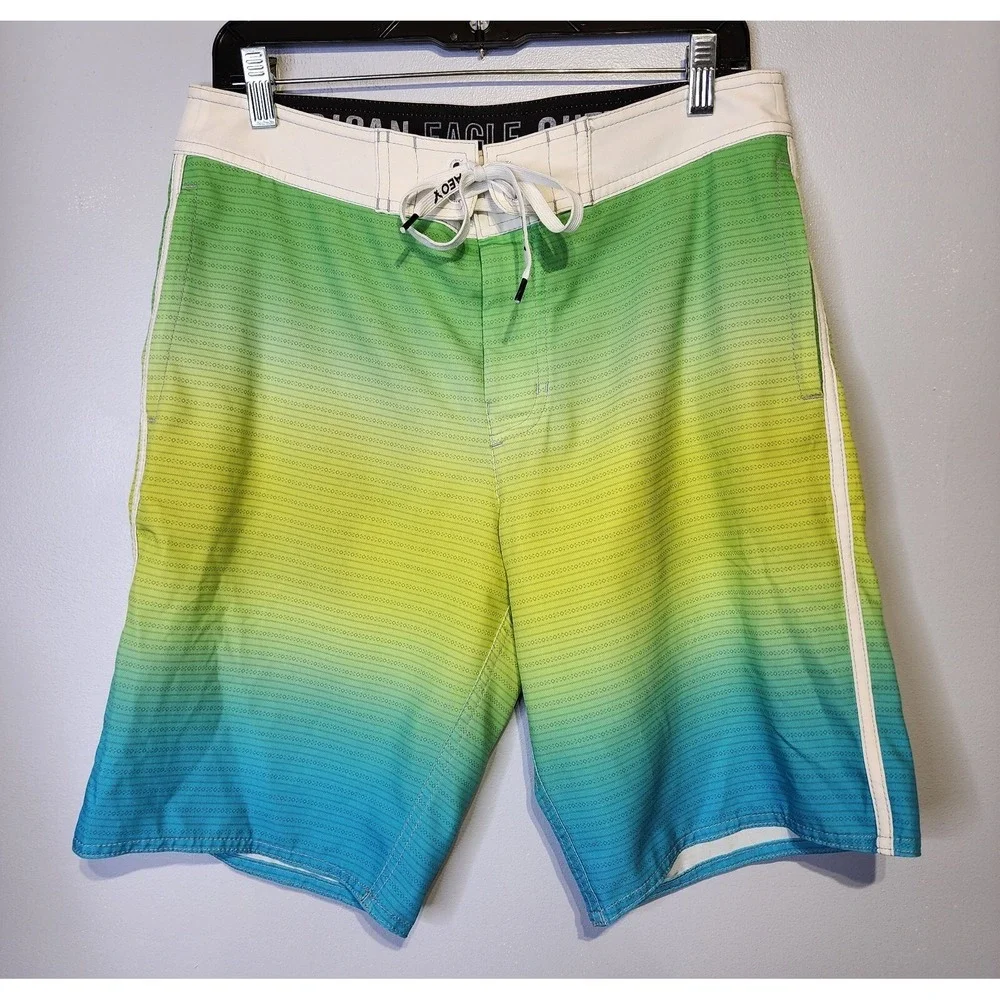 American Eagle Men Size Small Swim‎ Shorts Trunks Board Shorts Multicolor